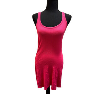NWT EXPRESS PINK RIBBED MINI TANK DRESS